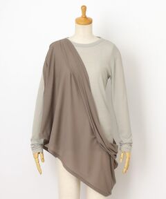 PLAIN PEOPLE / プレインピープル Tシャツ | シア―ハイツイストフライスショール型レイヤードTシャツ