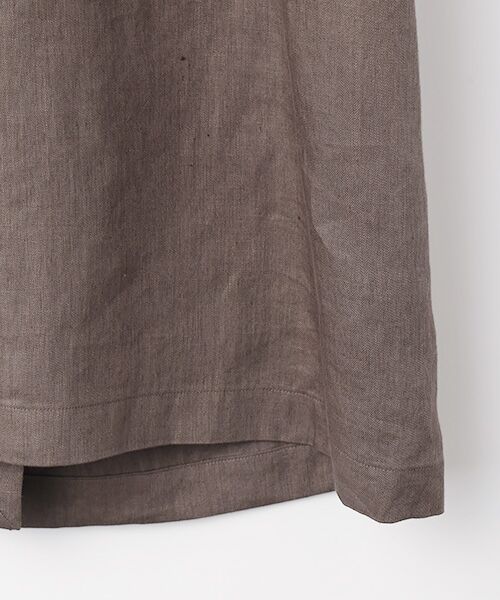 PLAIN PEOPLE / プレインピープル ロング・マキシ丈スカート | フレンチリネンワンショルダースカート | 詳細4