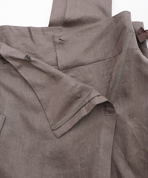 PLAIN PEOPLE / プレインピープル ロング・マキシ丈スカート | フレンチリネンワンショルダースカート | 詳細5