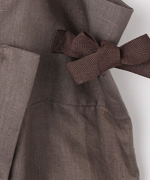 PLAIN PEOPLE / プレインピープル ロング・マキシ丈スカート | フレンチリネンワンショルダースカート | 詳細6