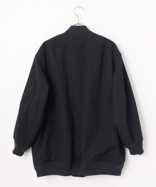 PLAIN PEOPLE / プレインピープル ブルゾン | ウールリネンヘリンボンMA-1型ブルゾン | 詳細1