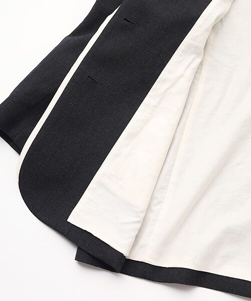 PLAIN PEOPLE / プレインピープル テーラードジャケット | ウールリネンヘリンボンテーラードジャケット | 詳細4