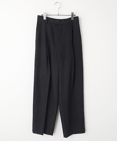 PLAIN PEOPLE / プレインピープル スラックス・ドレスパンツ | ウールリネンヘリンボンスカート付きスラックスパンツ | 詳細6