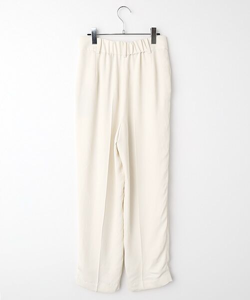 PLAIN PEOPLE / プレインピープル その他パンツ | アセテートギャバジンタックテーパードパンツ | 詳細1