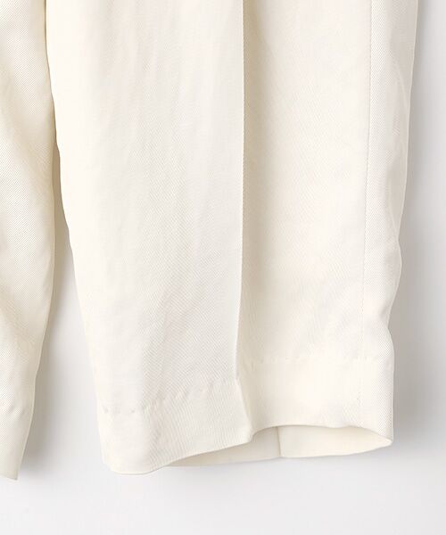 PLAIN PEOPLE / プレインピープル その他パンツ | アセテートギャバジンタックテーパードパンツ | 詳細3