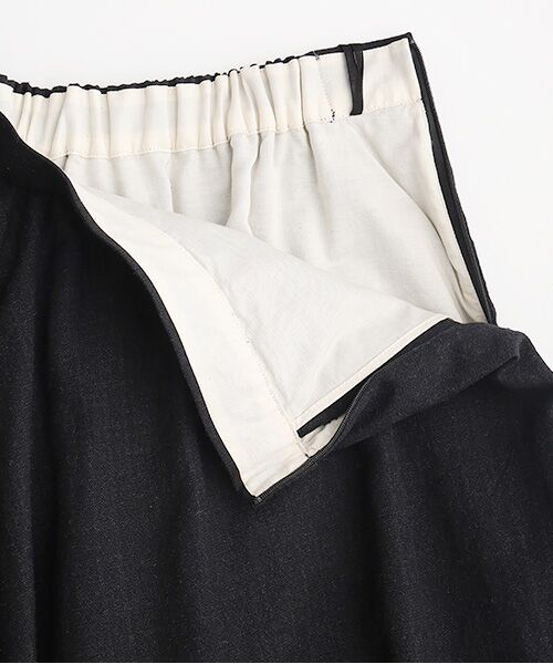 PLAIN PEOPLE / プレインピープル ロング・マキシ丈スカート | ウールリネンヘリンボンレイヤードスカート | 詳細4