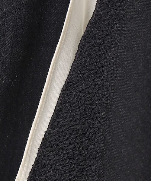 PLAIN PEOPLE / プレインピープル ロング・マキシ丈スカート | ウールリネンヘリンボンレイヤードスカート | 詳細5