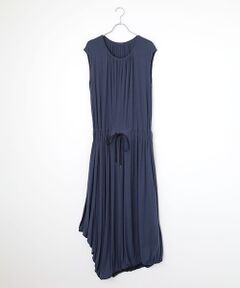 PLAIN PEOPLE / プレインピープル ロング・マキシ丈ワンピース | シアーハイツイストフライスギャザーワンピース