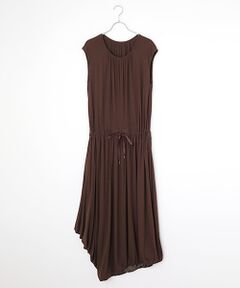 PLAIN PEOPLE / プレインピープル ロング・マキシ丈ワンピース | シアーハイツイストフライスギャザーワンピース