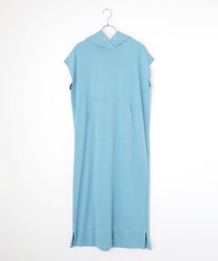 PLAIN PEOPLE / プレインピープル ロング・マキシ丈ワンピース | ラミーコットン裏毛パーカーワンピース