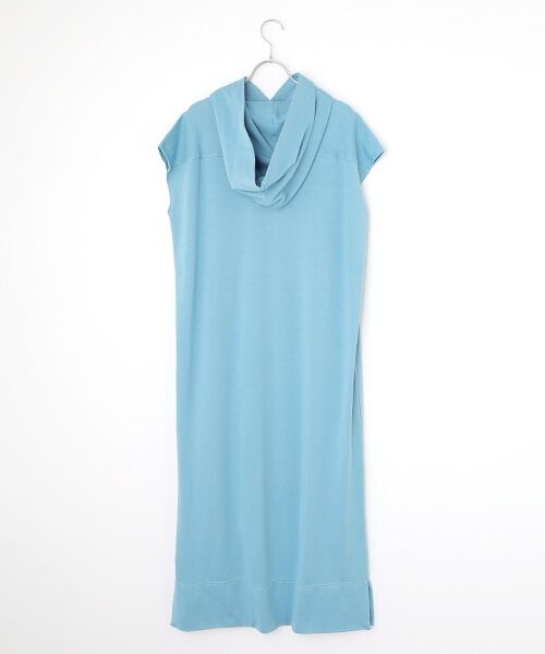 PLAIN PEOPLE / プレインピープル ロング・マキシ丈ワンピース | ラミーコットン裏毛パーカーワンピース | 詳細2