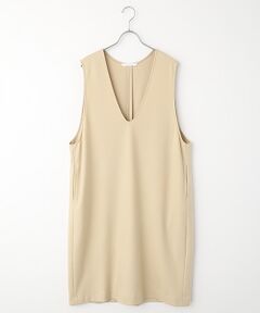 PLAIN PEOPLE / プレインピープル ロング・マキシ丈ワンピース | ダンボールジャージ/ミルドジャージUネックジャンパースカート