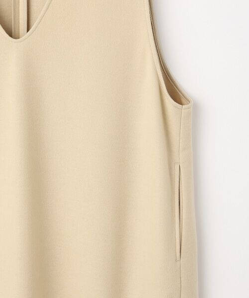 PLAIN PEOPLE / プレインピープル ロング・マキシ丈ワンピース | ダンボールジャージ/ミルドジャージUネックジャンパースカート | 詳細3