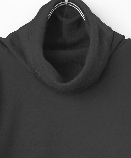 PLAIN PEOPLE / プレインピープル カットソー | カシミヤタッチ裏毛オフタートルプルオーバー | 詳細5