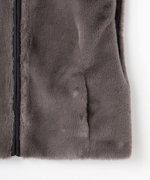 PLAIN PEOPLE / プレインピープル ベスト | リバーシブルファーベスト | 詳細5