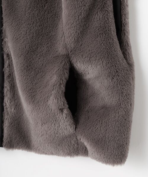 PLAIN PEOPLE / プレインピープル ベスト | リバーシブルファーベスト | 詳細6