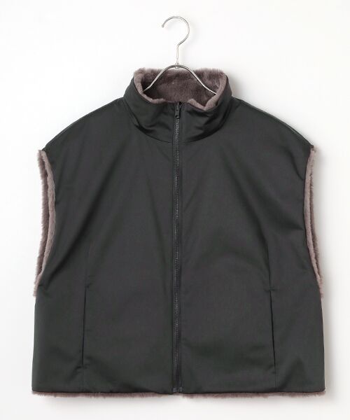 PLAIN PEOPLE / プレインピープル ベスト | リバーシブルファーベスト | 詳細8
