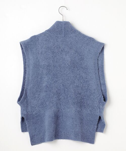 PLAIN PEOPLE / プレインピープル ベスト | MONAアルパカニュアンスネックニットベスト | 詳細3