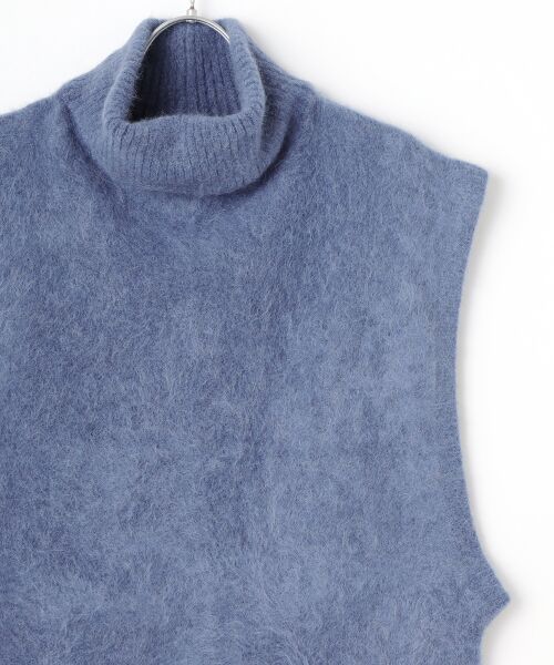 PLAIN PEOPLE / プレインピープル ベスト | MONAアルパカニュアンスネックニットベスト | 詳細4