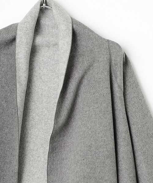 PLAIN PEOPLE / プレインピープル マフラー・ショール・スヌード・ストール | ウールカシミヤダブルクロスジャージ片袖ストール | 詳細3
