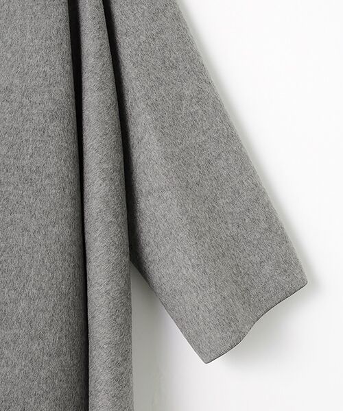 PLAIN PEOPLE / プレインピープル マフラー・ショール・スヌード・ストール | ウールカシミヤダブルクロスジャージ片袖ストール | 詳細4