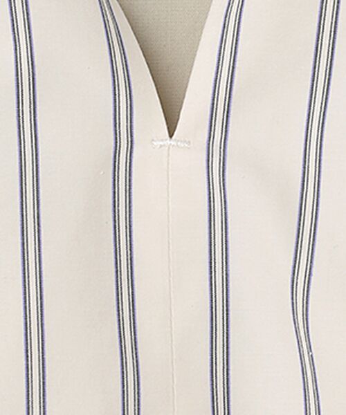 PLAIN PEOPLE / プレインピープル シャツ・ブラウス | コットンラチネ・タイプライターストライプギャザーブラウス | 詳細6