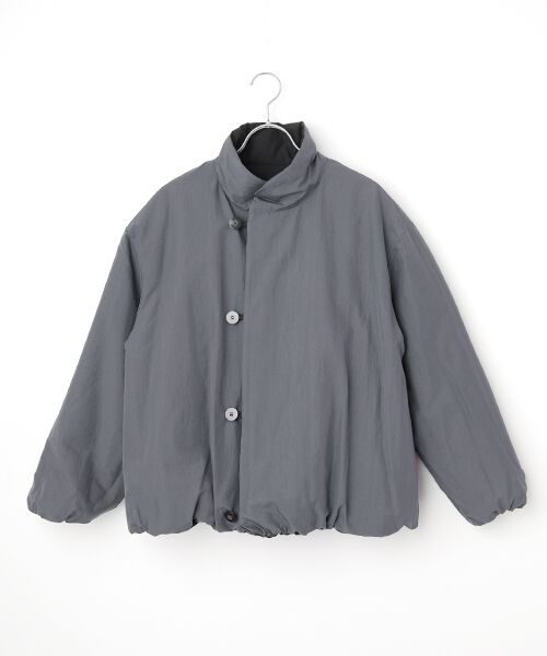 PLAIN PEOPLE / プレインピープル ブルゾン | スーピマナイロンタイプライターパディングショートブルゾン | 詳細7