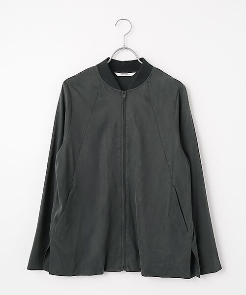 PLAIN PEOPLE / プレインピープル ブルゾン | キュプラストレッチストレートブルゾン（ブラック）