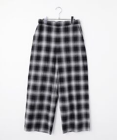 PLAIN PEOPLE / プレインピープル その他パンツ | オンブレチェックワイドストレートパンツ