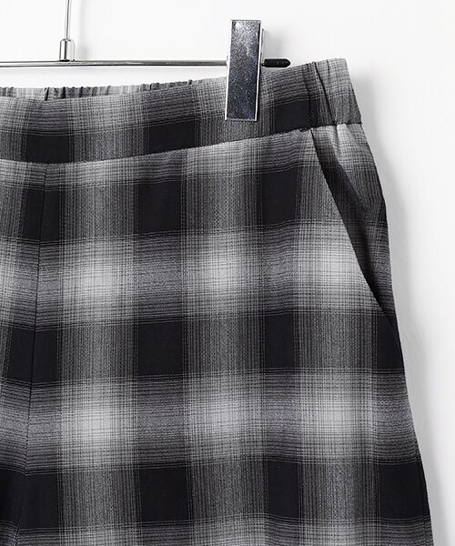 PLAIN PEOPLE / プレインピープル その他パンツ | オンブレチェックワイドストレートパンツ | 詳細2