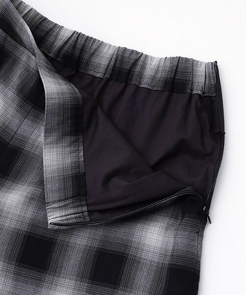 PLAIN PEOPLE / プレインピープル その他パンツ | オンブレチェックワイドストレートパンツ | 詳細4
