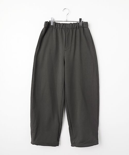 PLAIN PEOPLE / プレインピープル その他パンツ | ソフト裏毛スウェットスラックスパンツ（チャコールグレー）
