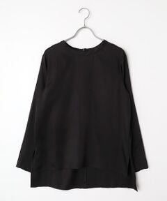 PLAIN PEOPLE / プレインピープル シャツ・ブラウス | キュプラサテンクルーネックブラウス