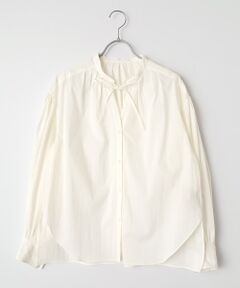 PLAIN PEOPLE / プレインピープル シャツ・ブラウス | チリメンタイプライタースキッパーギャザーブラウス