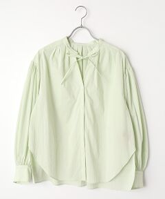 PLAIN PEOPLE / プレインピープル シャツ・ブラウス | チリメンタイプライタースキッパーギャザーブラウス