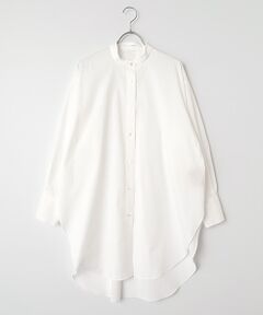 PLAIN PEOPLE / プレインピープル シャツ・ブラウス | ハイカウントストライプバンドカラーシャツ