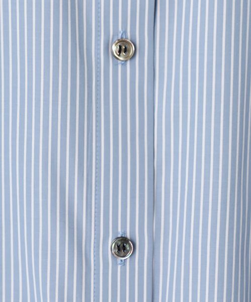 PLAIN PEOPLE / プレインピープル シャツ・ブラウス | ハイカウントストライプバンドカラーシャツ | 詳細5