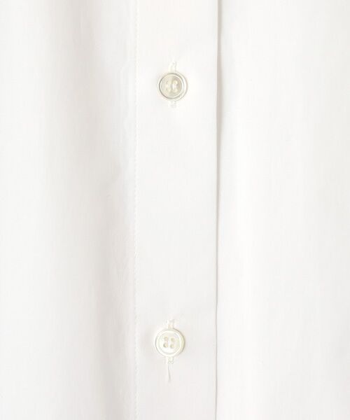 PLAIN PEOPLE / プレインピープル シャツ・ブラウス | ハイカウントストライプバンドカラーシャツ | 詳細6