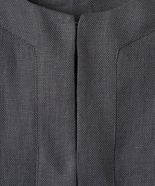 PLAIN PEOPLE / プレインピープル ノーカラージャケット | リネンオックスショートジャケット | 詳細7
