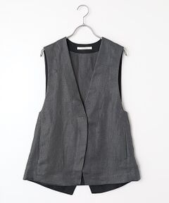PLAIN PEOPLE / プレインピープル ベスト | リネンオックスデザインベスト