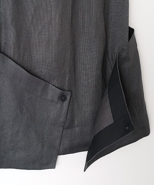 PLAIN PEOPLE / プレインピープル ベスト | リネンオックスデザインベスト | 詳細6