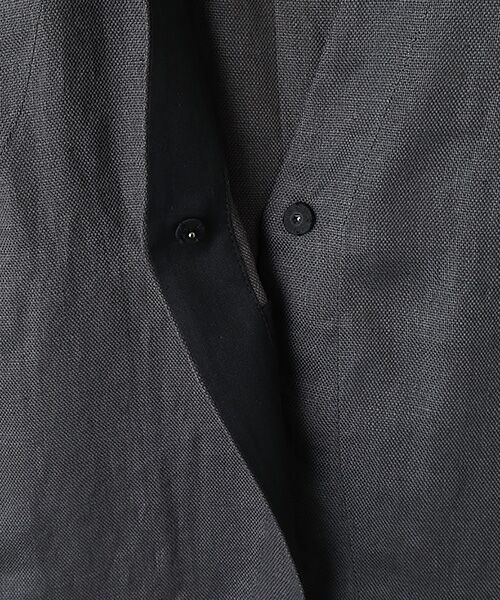 PLAIN PEOPLE / プレインピープル ベスト | リネンオックスデザインベスト | 詳細8