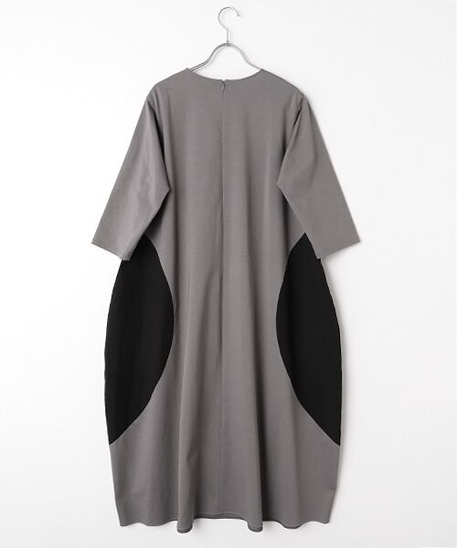 PLAIN PEOPLE / プレインピープル ロング・マキシ丈ワンピース | オーガニックヘビージャージードッキングコクーンドレス | 詳細1