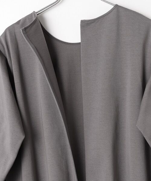 PLAIN PEOPLE / プレインピープル ロング・マキシ丈ワンピース | オーガニックヘビージャージードッキングコクーンドレス | 詳細6