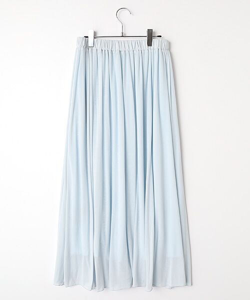 PLAIN PEOPLE / プレインピープル ロング・マキシ丈スカート | シア―ハイツイストフライスギャザースカート | 詳細1