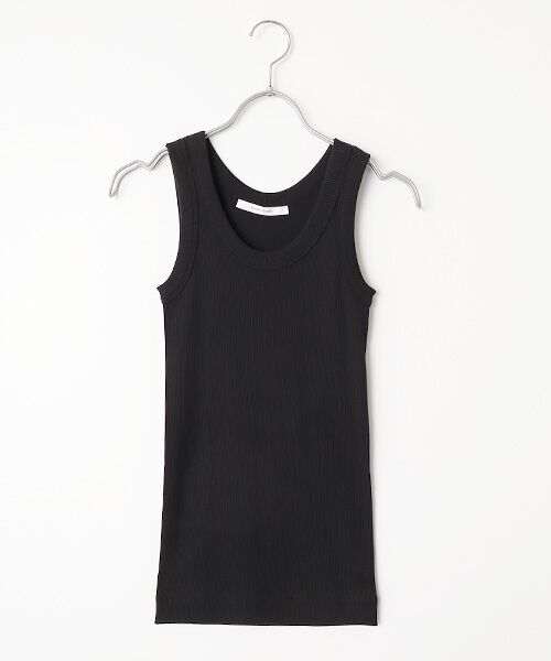PLAIN PEOPLE / プレインピープル タンクトップ | ギザコットンタンクトップ（ブラック）