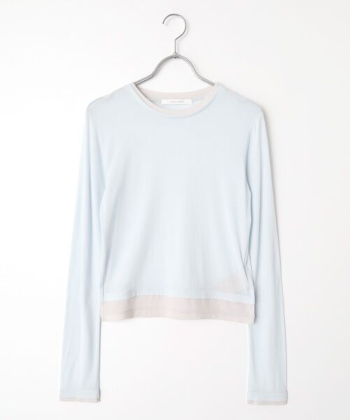 PLAIN PEOPLE / プレインピープル Tシャツ | シア―ハイツイストフライスレイヤードトップス | 詳細6