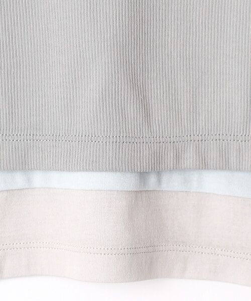 PLAIN PEOPLE / プレインピープル Tシャツ | シア―ハイツイストフライスレイヤードトップス | 詳細7