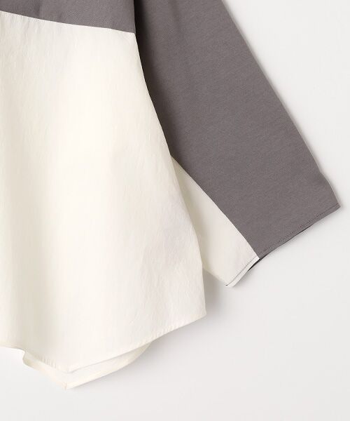 PLAIN PEOPLE / プレインピープル Tシャツ | オーガニックヘビージャージー切り替えドルマンプルオーバー | 詳細4