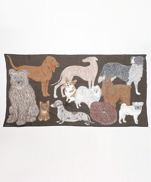 PLAIN PEOPLE / プレインピープル マフラー・ショール・スヌード・ストール | 【INOUI EDITIONS/イヌイエディション】ストール/COTTON TOUTOU（グレー）